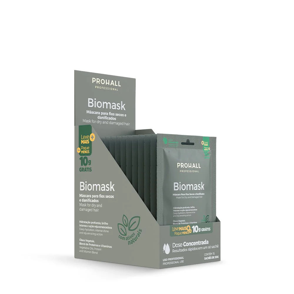 Box de Sachês - Máscara de Hidratação Biomask 50g