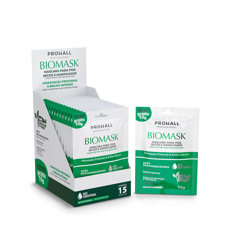 Box de Sachês - Máscara de Hidratação Biomask 50g